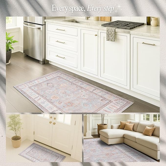 Fame Rugs Brown Modern Oushak Rug 8x10, Vintage Turkish Colorful Oriental - Image 5