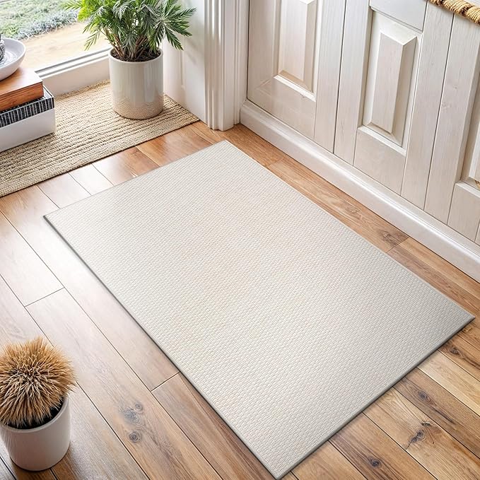 Easy Jute Door Mat 2x3 Indoor Outdoor Natural Rugs Solid Fiber Rug Woven Area - Image 6