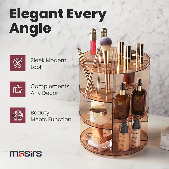 Masirs 360 Rotating Makeup Organizer - Image 6
