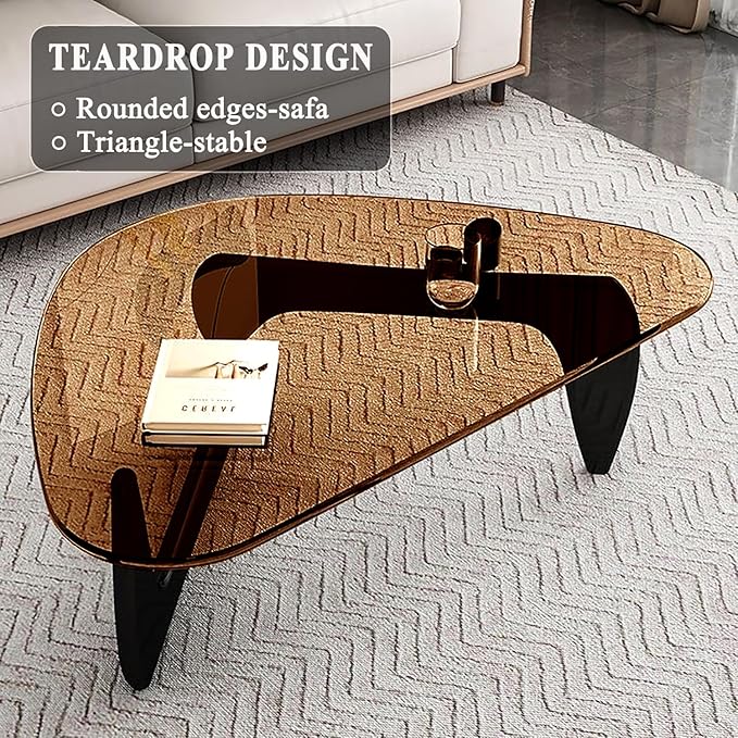 Glass Coffee Table, Mid Century Modern Coffee Table, Coffee Table - Image 4