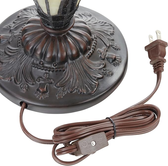 RIVER OF GOODS - Stained Glass Halston Double Lit Table Lamp - 24.5" H - - Image 8