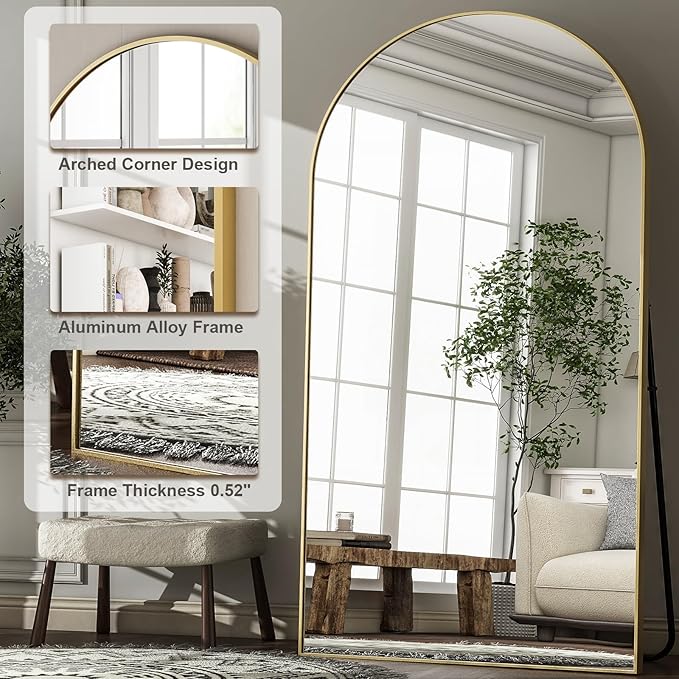 HARRITPURE 86x46 inch Full Length Mirror - Image 4