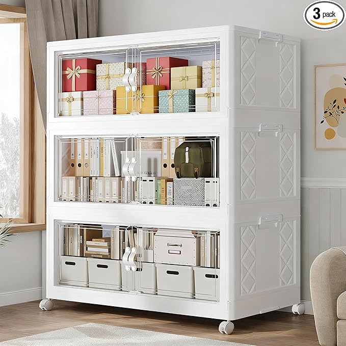 660QT Extra Large Stackable Storage Bins by QAVABIN