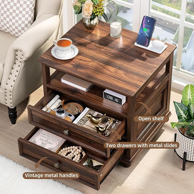 Joaxswe Farmhouse Nightstand - Image 4