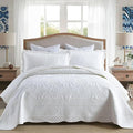 MarCielo 3-Piece 100% Cotton Oversized Bedspread Lightweight Quilt Coverlet by MarCielo
