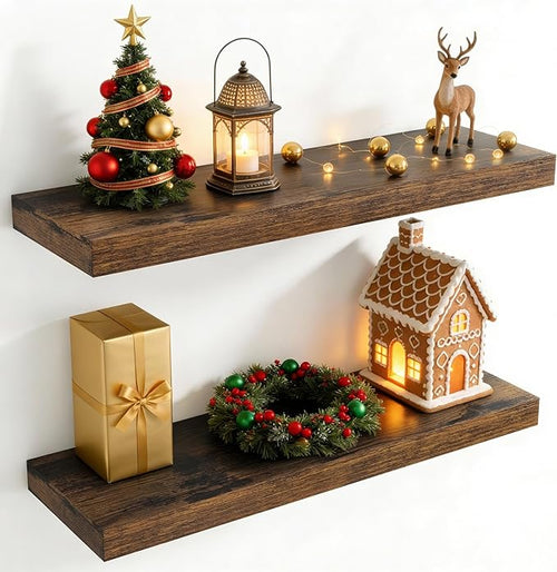 30 Inch Floating Shelves for Wall, 8 Inch Deep Floating Shelf for Storage & by Axeman