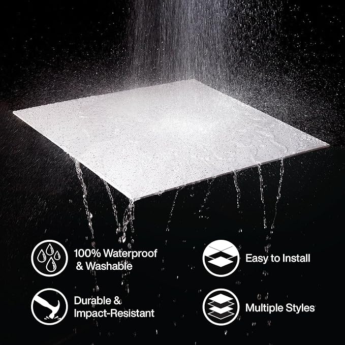 Genesis 2ft x 4ft Stucco Pro Black Ceiling Tiles - Image 5