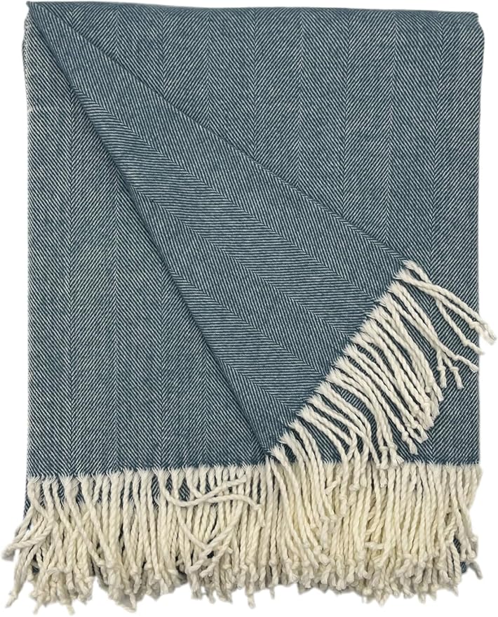 Alashan Cotton Acrylic Adirondack Herringbone Woven Throw by Alashan
