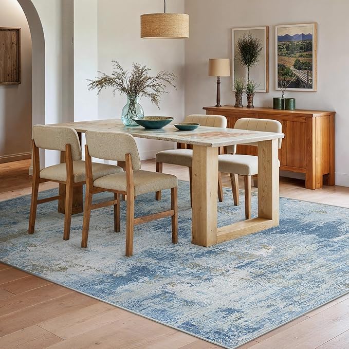 6x9 Area Rugs for Living Room, Modern Abstract Washable Rug - Image 2