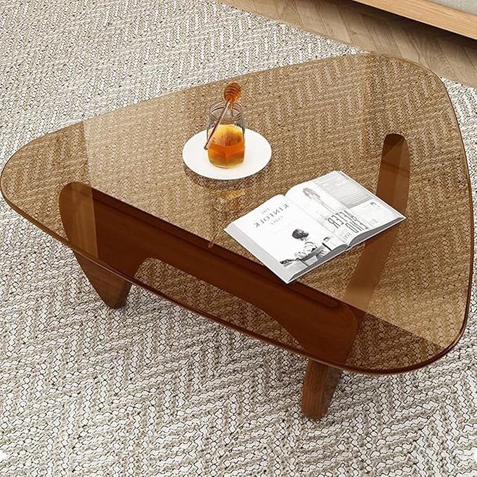 Modern Glass Coffee Table, Mid Century Small Coffee Table, Coffee Table - Image 4