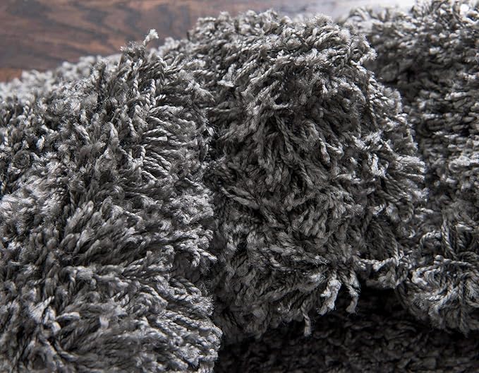 Unique Loom Solid Shag Collection Area Rug - Image 8
