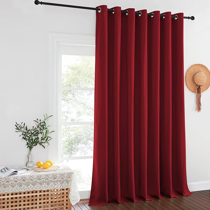 NICETOWN Room Space Divider Curtain, Slider Curtains Blackout Panel, Extra Wide by NICETOWN