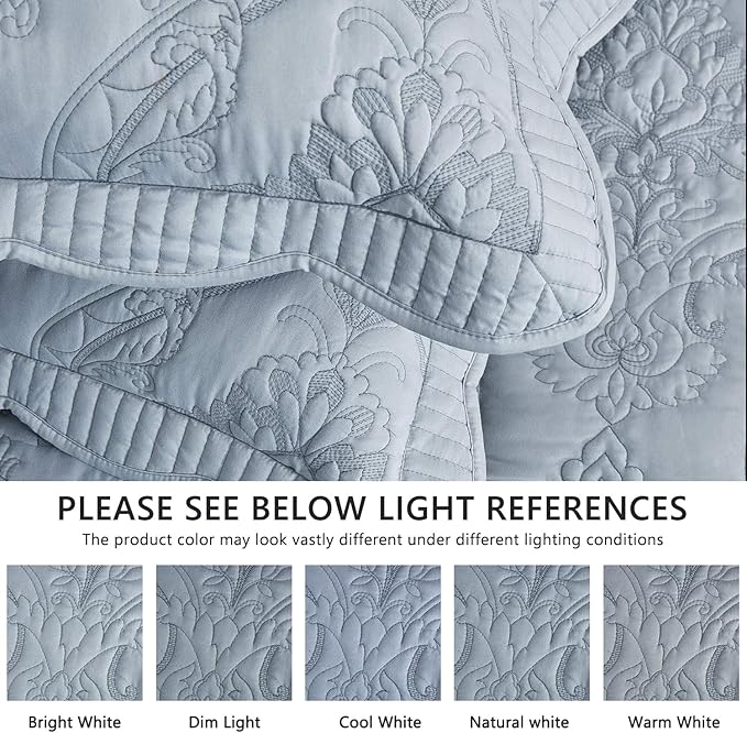 CHIXIN Bedspread Coverlet Set Queen Size - Image 4