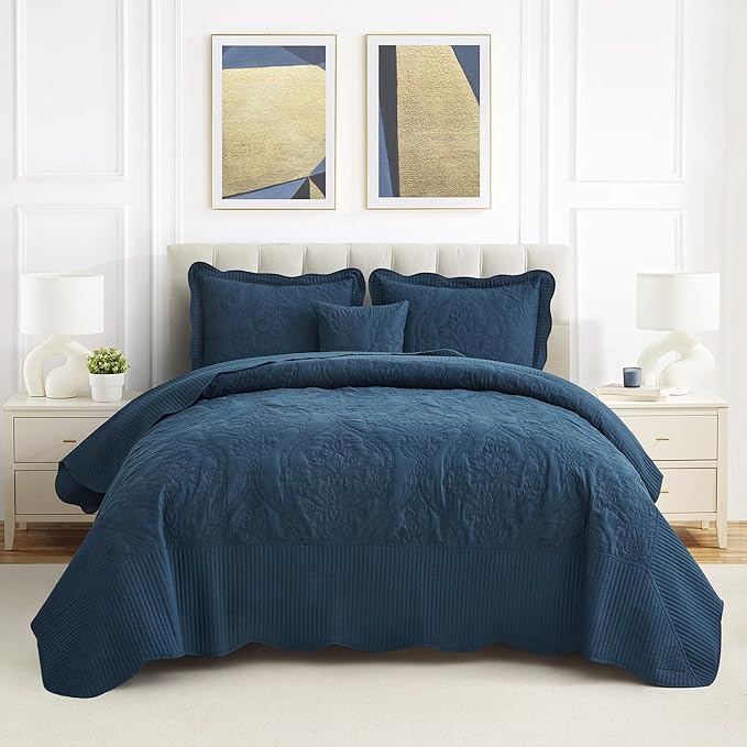 CHIXIN Oversized Bedspread Coverlet Set King Size by CHIXIN