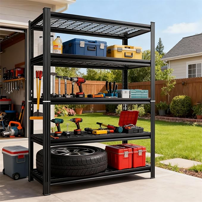 48''W Wire Garage Metal Shelving, 3020 Lbs Heavy-Duty Garage Storage Shelves - Image 2