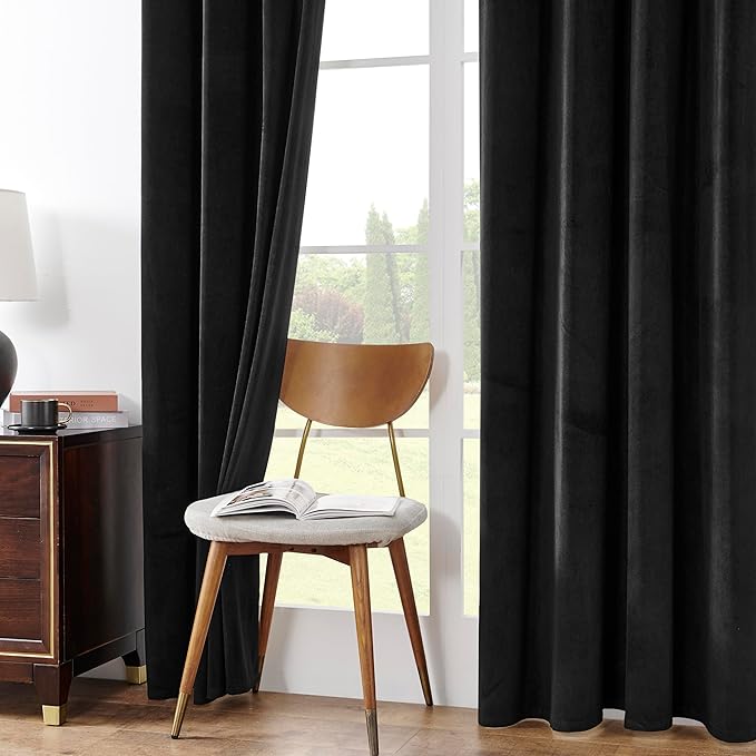 Joydeco 100% Blackout Velvet Curtains - Image 9