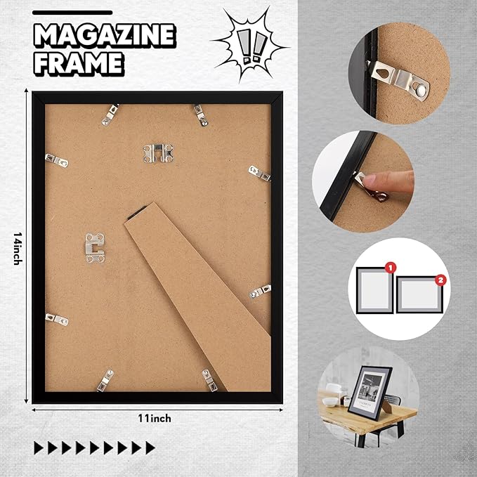 Geetery 4 Pcs Sports Magazine Frame - Image 3