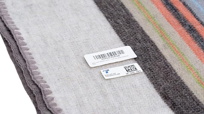 QISU Alpaca Wool Blanket Throw | Large, Variegated | 85 x 65 inches | Ultra-Soft - Image 6