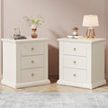 Tribesigns 3-Drawer Nightstand Set of 2, Modern Bedside Table by Tribesigns