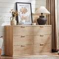 LEYAOYAO Fluted 6 Drawers Dresser by LEYAOYAO-Findtheshiningpointofyourideallife%EF%BC%81