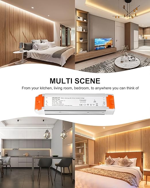 120W 24V Dimmable LED Driver, Triac Dimmable Transformer AC 120V to DC 24V 120 - Image 8
