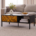 Bme Vivian Coffee Table, Solid Acacia Wood Living Room Center Table, Rustic by Bme