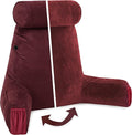 Husband Pillow Medium Aspen Edition Arizona Maroon, Sit Up Reading & Bed Rest by HusbandPillow