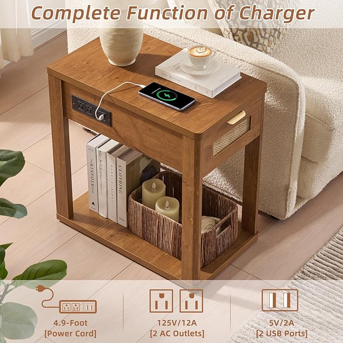LEYAOYAO Narrow Side Table - Image 4