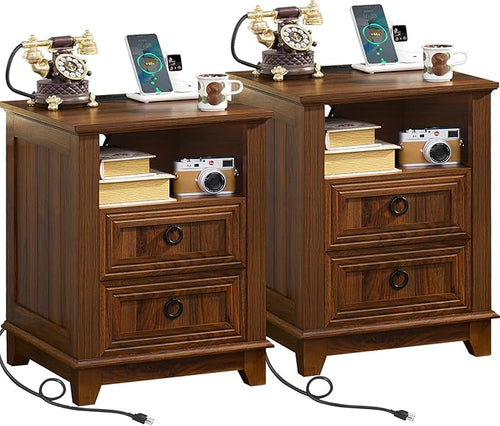 18" Farmhouse Night Stands Set of 2 by Joaxswe