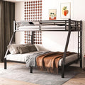 Twin XL Over Queen Bunk Bed Frame, Heavy Duty Metal Loft Bed by Unknown