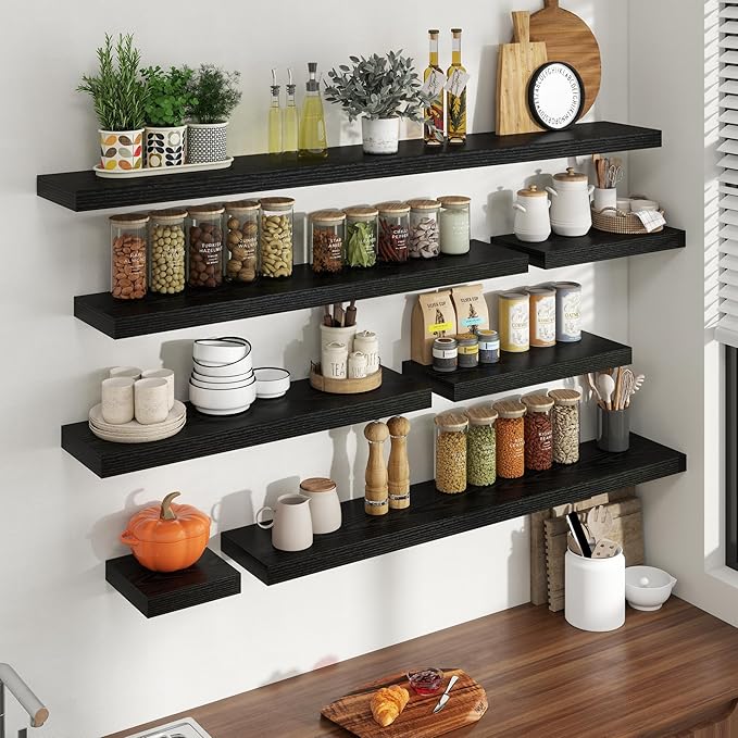 30 Inch Floating Shelves for Wall, 8 Inch Deep Floating Shelf for Storage & - Image 7
