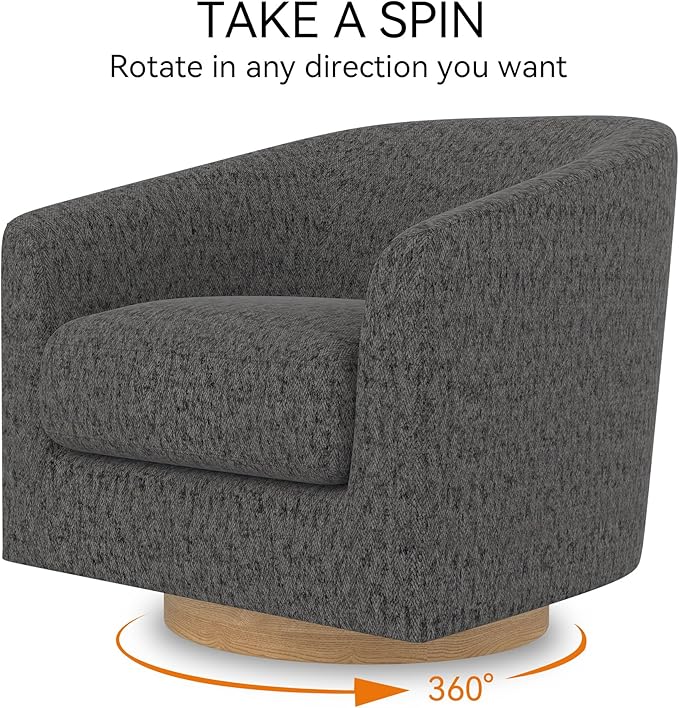 Swivel Barrel Accent Chair - Image 5
