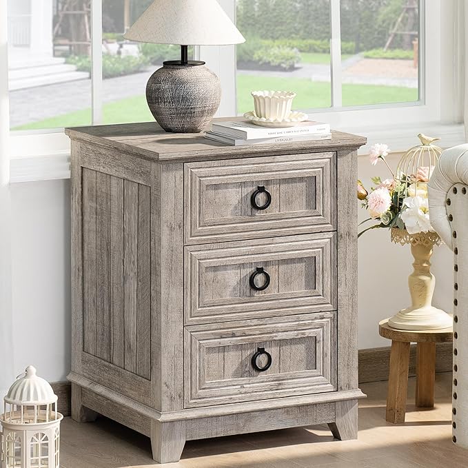 Farmhouse Night Stand Set of 2, Dresser - Image 9