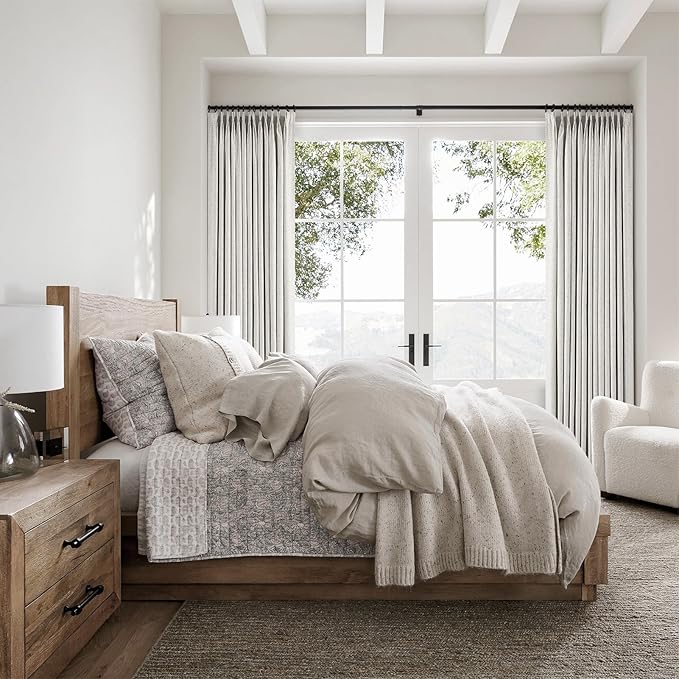 Topfinel Extral Wide Custom Sliding Door Curtains, Pinch Pleated 100% Blackout - Image 8