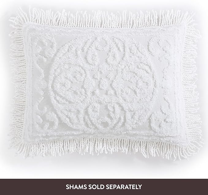 Beatrice Home Fashions Medallion Chenille Bedspread - Image 6