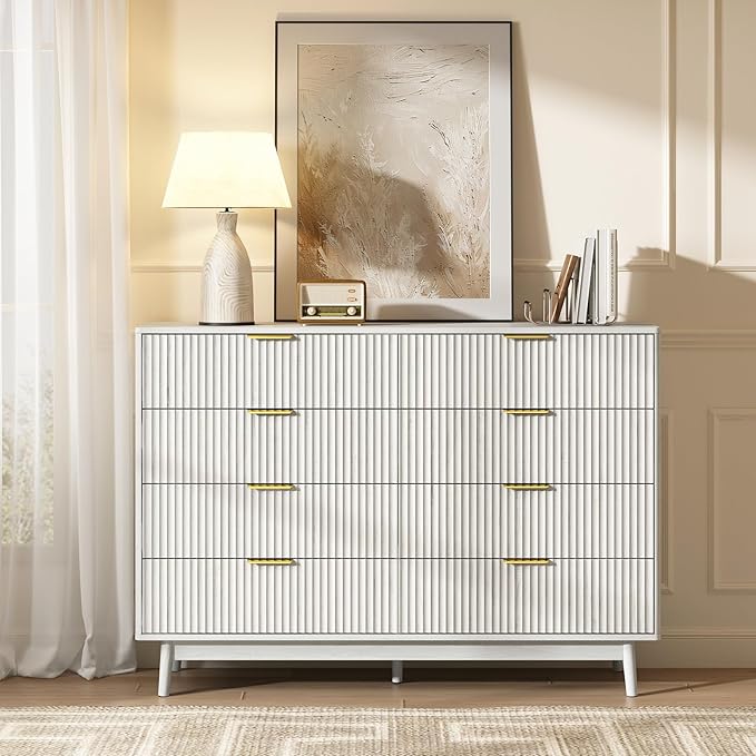 CARPETNAL Fluted 8 Drawer Dresser - Image 3