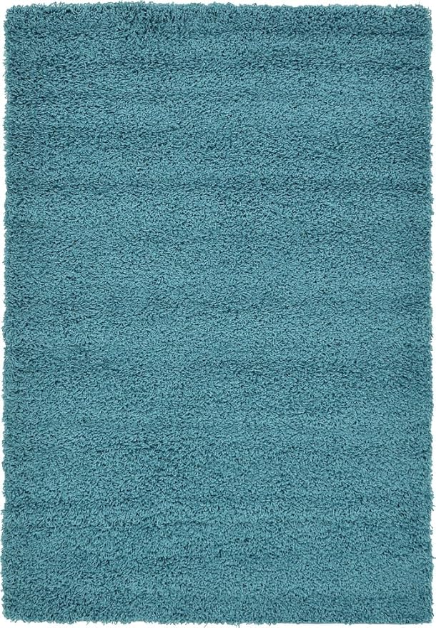 Unique Loom Solid Shag Collection Area Rug - Image 2