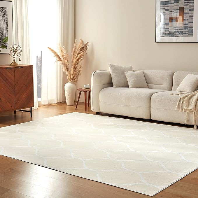 Amazon Basics Thin Indoor Area Rug, Geometric Printed Washable Home Decor Carpet by AmazonBasics