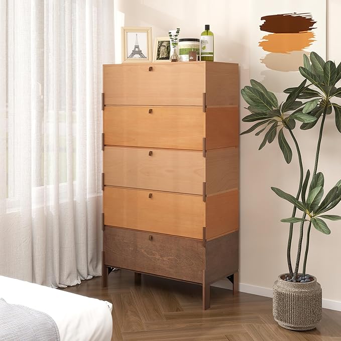 Stackable 3 Drawers Dresser, Customizable Chest of Drawers - Image 6