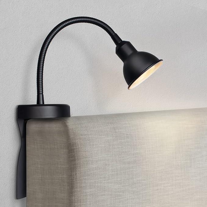Solfres Patented Innovative Design Headboard Reading Light. No Drilling Golden by HOME