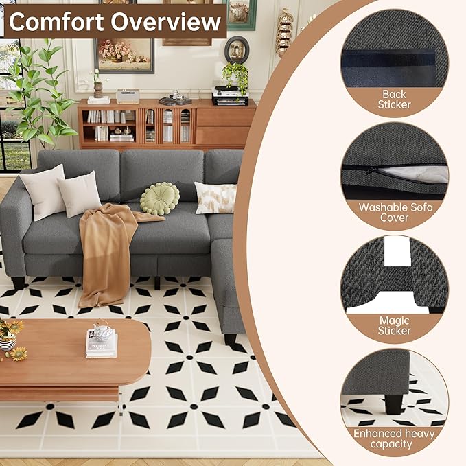 ZeeFu Sectional and Sofa Couches - Image 3