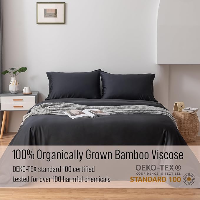 Bella Coterie Luxury Bamboo Viscose Twin Size Sheet Set | 100% Organically - Image 4