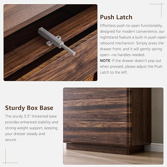 ACCOHOHO 6 Drawer Dresser for Bedroom, 42 Inch Tall Modern Chest of Drawers - Image 6