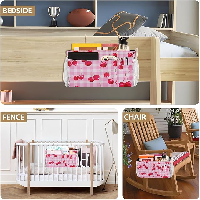 Bedside Caddy Hanging Bunk Bed Caddy Bed Organizer Hanging Pocket - Image 8