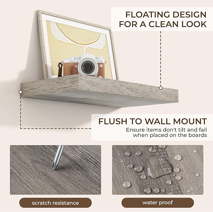 RICHFOCUS 16Inch Floating Shelves - Image 6