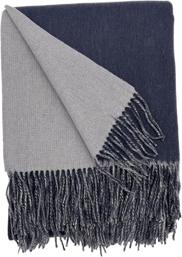 Alashan Cashmere Blend Double Faced Throw-Super Soft and Luxe Fabric- Perfect by Alashan
