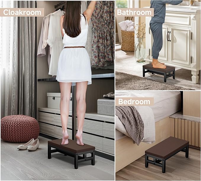 Y&M One Step Stool for Adults Kids, Adjustable Non-Slip Foot Stool - Image 7