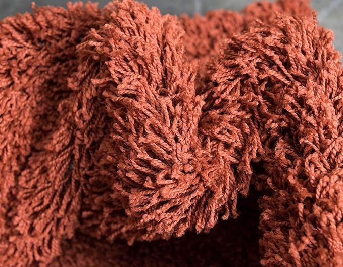 Unique Loom Solid Shag Collection Area Rug - Image 7