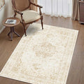3x5 Vintage Washable Area Rugs Boho Medallion Large Distressed Retro Accent by HOME