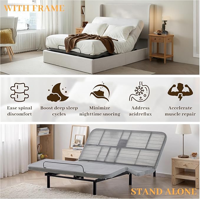 Queen All-in-One Adjustable Bed Frame - Image 8
